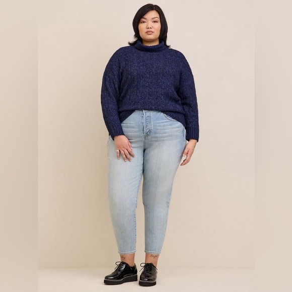 Torrid Vegan Cashmere Pullover Turtle Neck Sweater NWT - Picture 2 of 8